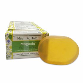 Ayurved India - Magacin True Herbal Soap  Neem  Haldi Medicated Soap  Pack of 6