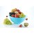 SilverShopIndia 3 in 1 Smart Basket for Fruits and Vegetables Plastic Used as Water Strainer and Store at Dining Blue