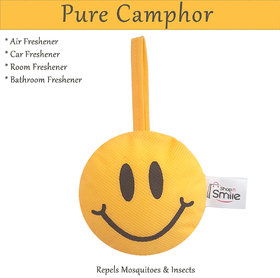 shopNsmile Camfresh Pure Camphor Smiley - Car, Room   Air freshener, Mosquito  Insect Repellent