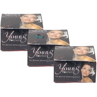 Young Forever the Ultimate Whitening Cream (Pack of 3, 150g)