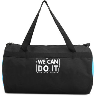 Proera Unisex We Can Do It 20 Litres Black  Duffel/Gym/ Travelling Bag