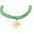 Raviour Lifestyle Lord Shiv Mahakal Mahadev Stylish And Elegant Pendant With Green Hakik Agate 108 beads Mala