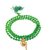 Raviour Lifestyle Rudraksh Mahadev Trishul Ganesh Pendant With Green Hakik Agate 108 beads Mala