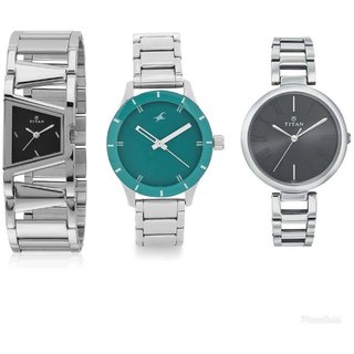 Buy Titan Round Fastrack Exclusive Combo Of 3 Watches Silver Multi For Women Online 1999 From Shopclues Shop online in bangladesh with genuine products, awesome customer support, easy returns and really fast deliveries, there are a bunch of reasons why our customers keep coming back to bdshop.com again. titan round fastrack exclusive combo of 3 watches silver multi for women