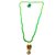 Raviour Lifestyle Mahadev Shiva Om Rudraksha Pendant With Green Hakik Agate 108 beads Mala
