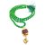 Raviour Lifestyle Mahadev Shiva Om Rudraksha Pendant With Green Hakik Agate 108 beads Mala