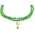 Raviour Lifestyle Lord Shiv Mahakal Mahadev Bholenath Trishul Pendant With Green Hakik Agate 108 beads Mala