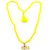 Raviour Lifestyle Lord Shiv Mahakal Bholenath Trishul Pendant With Yellow Hakik Agate 108 beads Mala