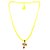 Raviour Lifestyle Mahakal Shiva Trishul Rudraksha Pendant With Yellow Hakik Agate 108 beads Mala