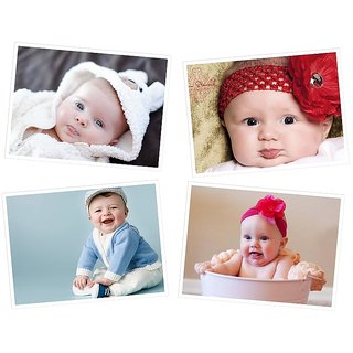                       Cute Baby's Boy Poster for Pregnant Women 11(300 GSM Paper, 12x18 Inches each, Multicolour) -Combo Set of 4                                              