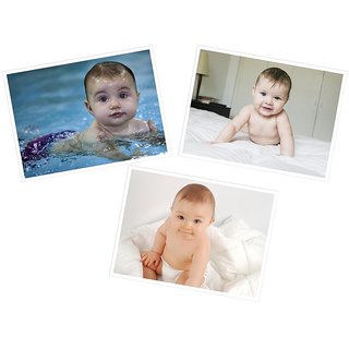                       Cute Baby Poster for Home and Expecting Mothers 108(300 GSM Paper, 12x18 Inches each, Multicolour) -Combo Set of 3                                              