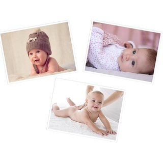                       Cute Baby's Boy Poster for Pregnant Women 59(300 GSM Paper, 12x18 Inches each, Multicolour) -Combo Set of 3                                              