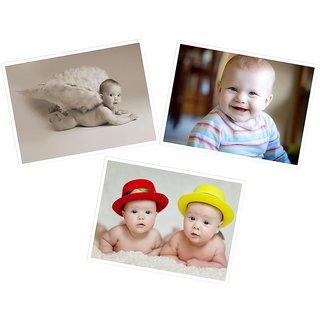                       Cute Baby Poster for Home and Expecting Mothers 70(300 GSM Paper, 12x18 Inches each, Multicolour) -Combo Set of 3                                              