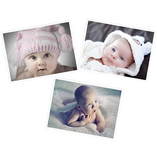                      Cute Baby Poster for Home and Expecting Mothers71 (300 GSM Paper, 12x18 Inches each, Multicolour) -Combo Set of 3                                              