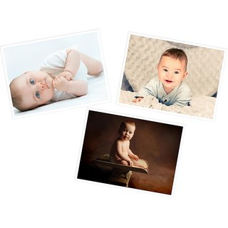                       Cute Baby Poster for Home and Expecting Mothers78 (300 GSM Paper, 12x18 Inches each, Multicolour) -Combo Set of 3                                              
