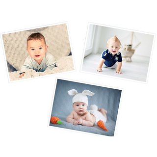                       Cute Baby Poster for Home and Expecting Mothers 89(300 GSM Paper, 12x18 Inches each, Multicolour) -Combo Set of 3                                              