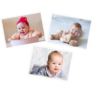                       Cute Baby Poster for Home and Expecting Mothers 92(300 GSM Paper, 12x18 Inches each, Multicolour) -Combo Set of 3                                              