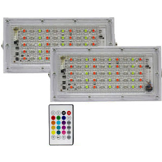 Buylink 50 Watts IP 65 Flood Light RGB - Pack of 2 ( RGBlight )
