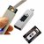 NITLOK Electronic USB Windproof Rechargeable Cigarette Lighter (Black/White)