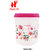 HARSH PET Kitchen Storage 3Litres(3000mL) Pink Floral Printed Royal PP Container Set of 2