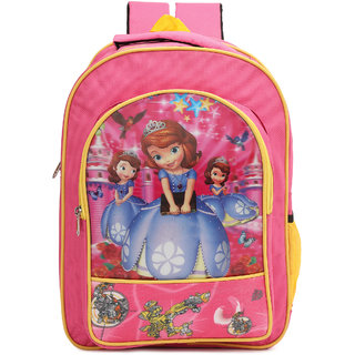 Proera Pink Princess 30 Ltrs Waterproof Polyester School/College & Office Bag (Unisex)