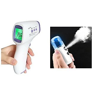 Nano Mist Spray(1PC)  Dikang HG-01 Digital Infrared Thermometer Non-Contact Forehead With IR Sensor (Certified) - Combo