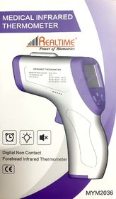 Realtime Non Contact Forehead Infrared Digital Thermometer (CE  FDA Approved, Contactless, 15cm Range, Perfect For Home