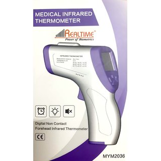 Realtime Non Contact Forehead Infrared Digital Thermometer (CE  FDA Approved, Contactless, 15cm Range, Perfect For Home