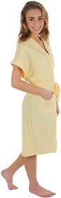 Imported Womens Bath Gown (Yellow)