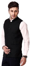 mens-nehru-jacket-black for professional and party waer