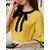 Raabta Fashion Mustard Tie Top And White Off Shoulder Top With Yellow Frill