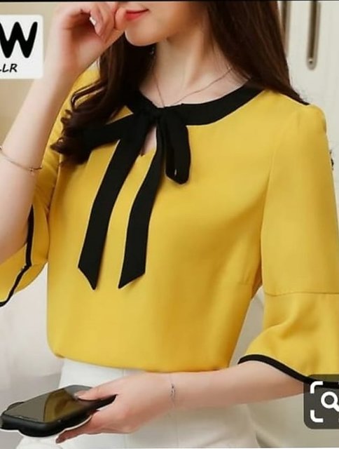 yellow and white off the shoulder top