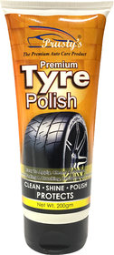Prusty's Premium Tyre Polish With High Gloss Shine For Cars And Bikes