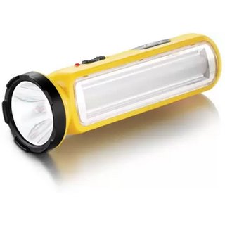 Stylopunk 5W Flashlight Torch With LED Lamp Emergency Lamp / Emergency Light  - Pack of 1 (EN-655) Yellow