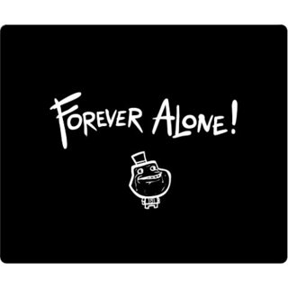                       Pujya Designs Forever alone quote print mouse pad perfect grip mousepd                                              