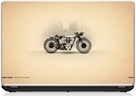 Pujya Designs  Old Retro Bike Laptop Skin 15.6 Vinyl Vinyl Laptop Decal 15.6