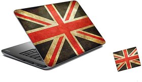 Pujya Designs  England Laptop Skin 15.6 Vinyl With Mouse Pad Combo