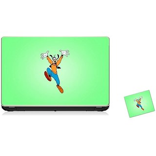                       Pujya Designs  Disney Laptop Skin 15.6 Vinyl With Mouse Pad Combo                                              
