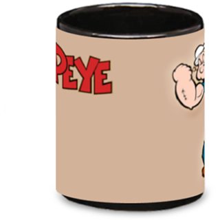                       Pujya Designs  Popeye Cup for coffee or tea for your love ones Ceramic Mug(350 ml)                                              
