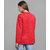 Raabta Red Geometric Design Quilted Jacket