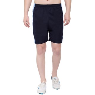 OORA Men's Gym Sports Short ( Navy , Free Size- 28 to 34 Inch)