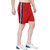 OORA Men  Women Non-Cotton Sports Gym Shorts (Pack of 1, Red , Free Size- 28 to 34 Inch)