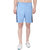 OORA Unisex Non-Cotton Sports Gym Shorts ( Sky , Free Size- 28 to 34 Inch)
