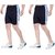 OORA Men's Light Weight Honeycomb Polyester Sports Shorts (Pack of 2, Navy, Navy, Free Size- 28 to 34 Inch)