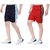 OORA Men's Sports Short for Gym (Pack of 2, Red, Navy, Free Size- 28 to 34 Inch)