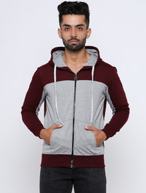 Madtee  Multicolor Full Sleeves Sweatshirt With Zipper