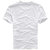 Men's White Cotton Round Neck Printed T-shirt