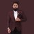 Mr. Dulha - Men's Slimfit Blazer with Accessories (Brooch) - Maroon