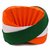 Kaku Fancy Dresses Tricolor Safa /Tricolor Pagdi for Independence Day/Republic Day Cap for Boys  Girls - Pack of 10