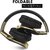 Staunch Rock 200 Wired Headset  (Black, Gold, On the Ear)